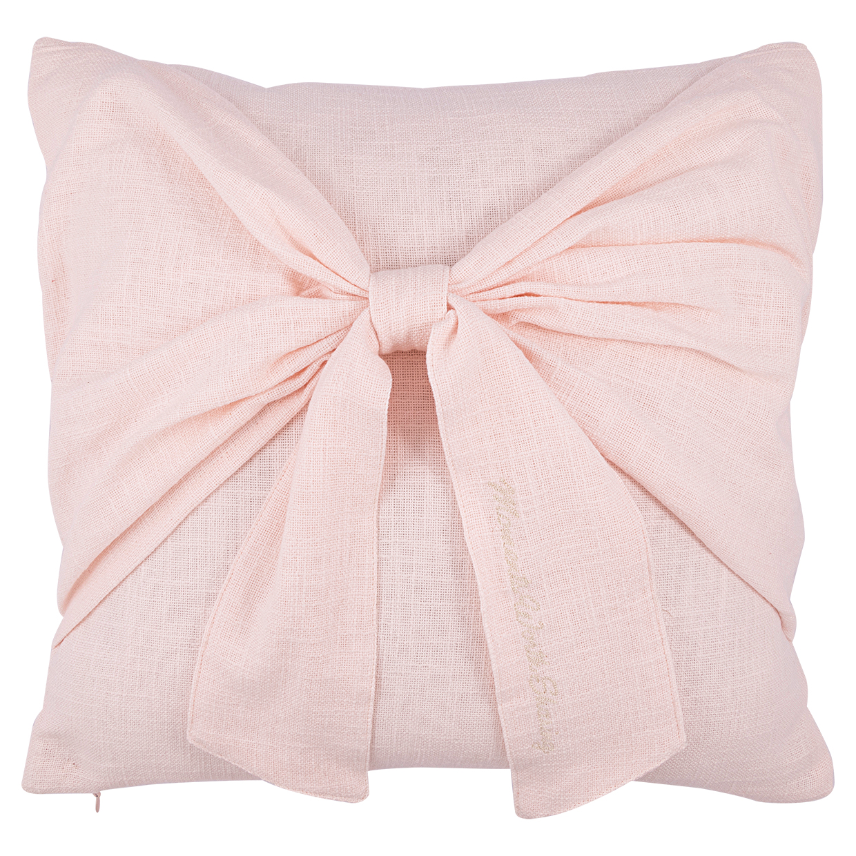 Greengate Kissenbezug Bow pale pink 40x40 cm Kissen mit grosser Schleife