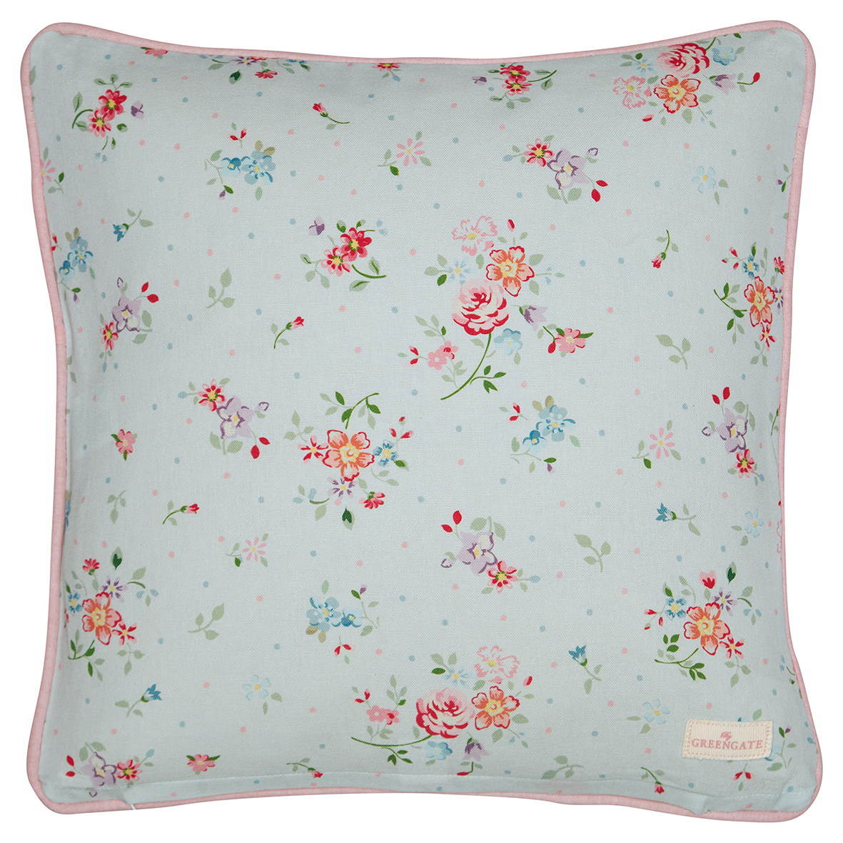 Greengate Kissenbezug Belle pale blue 40 x 40 cm