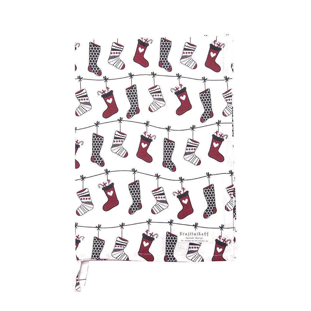 Krasilnikoff Geschirrtuch Christmas Stockings