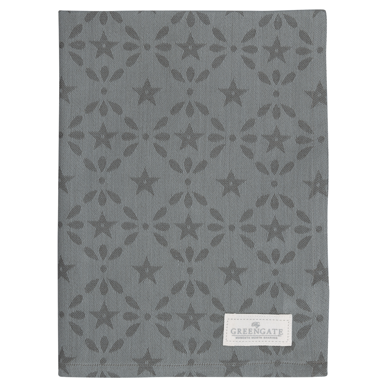 Greengate Geschirrtuch Courtney grey jacquardt