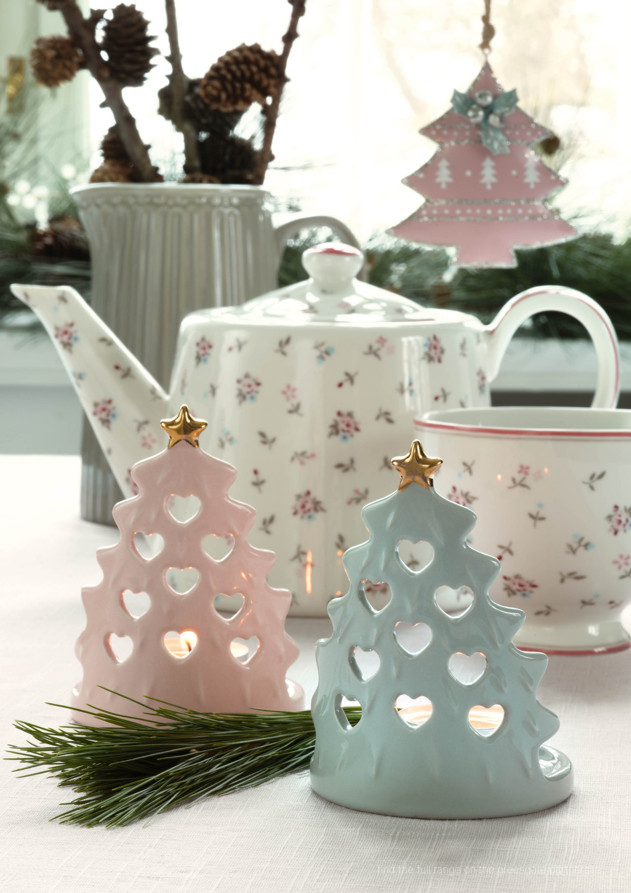 Greengate Teacup Junia white Becher