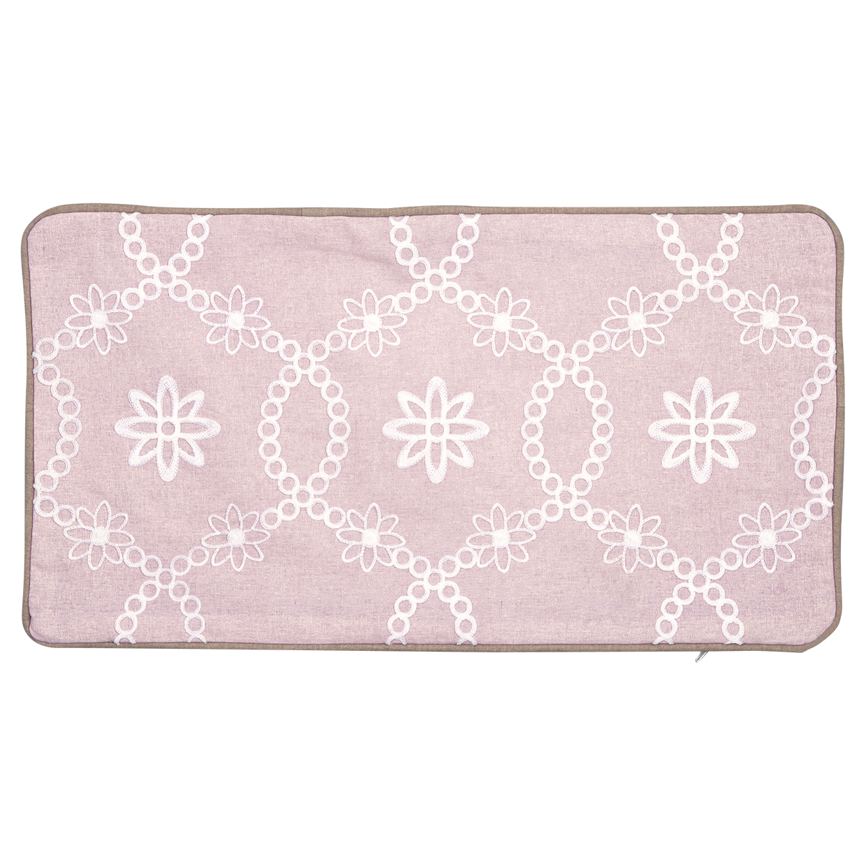 Greengate Kissenbezug Sina pale pink with embroidery mit Stickerei 30x50 cm