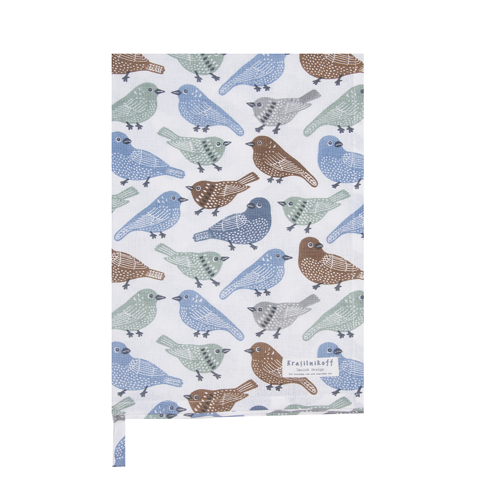 Krasilnikoff Geschirrtuch Sweet birds Teatowel