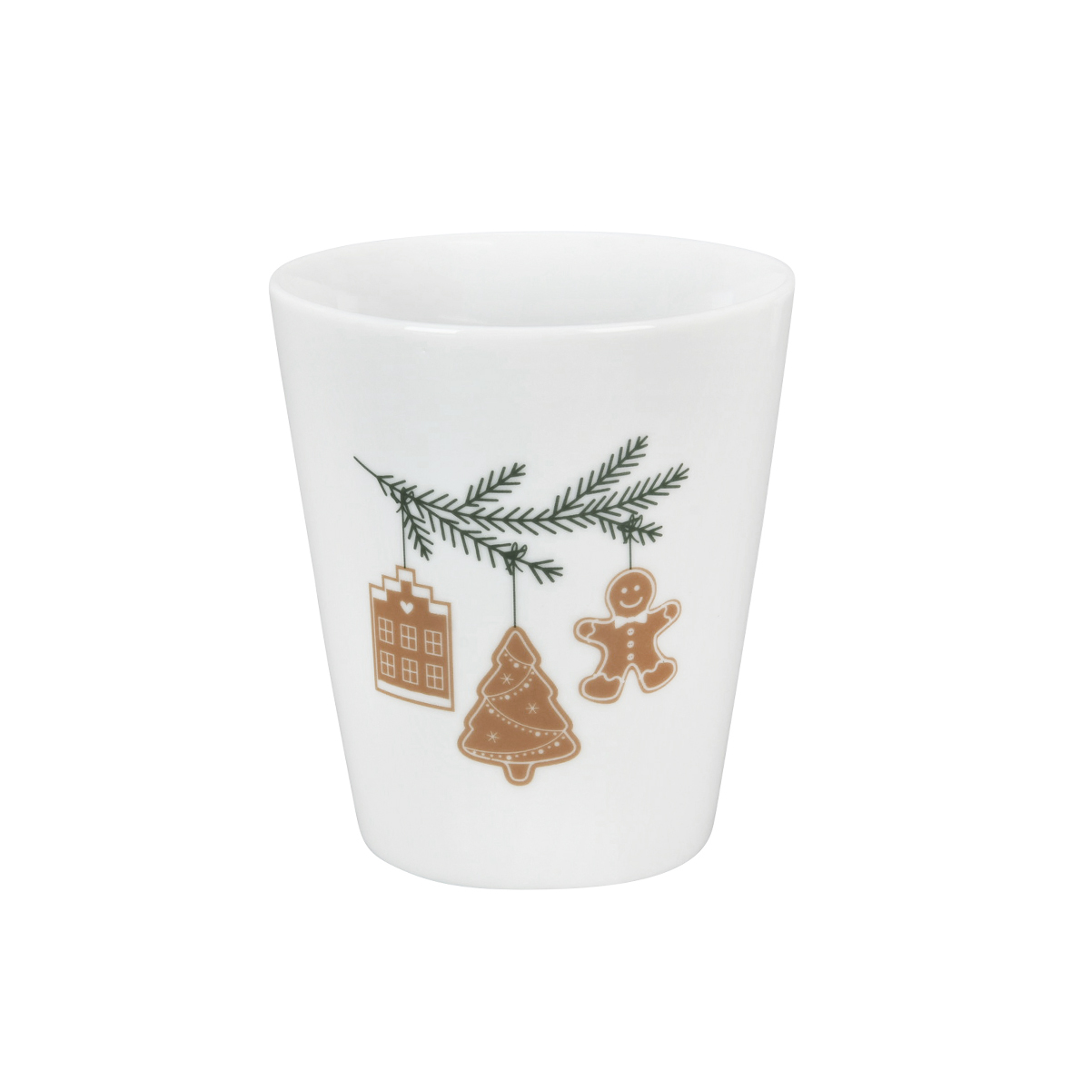 Krasilnikoff Happy Mug Gingerbread 3 Trinkbecher ohne Henkel