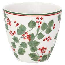 Greengate Lattecup Scarlett white Trinkbecher ohne Henkel