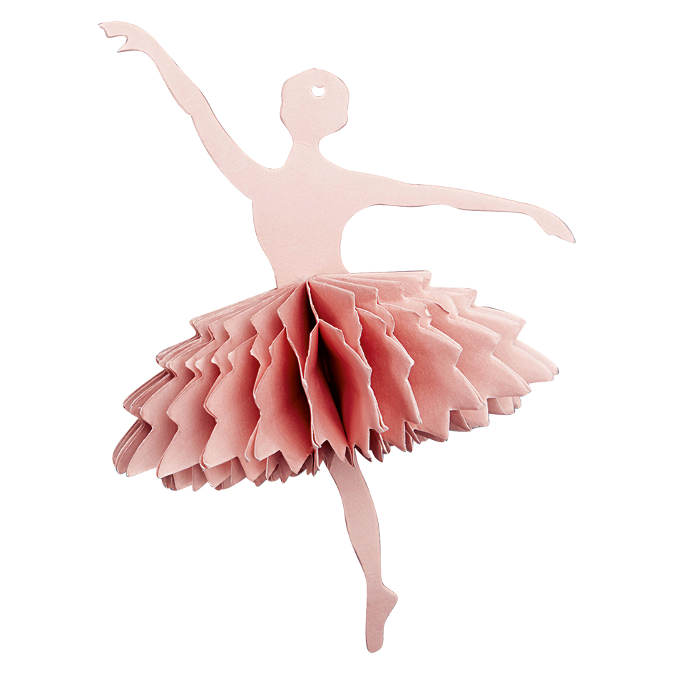 Greengate Ballerina dusty rose paper Papierballerina