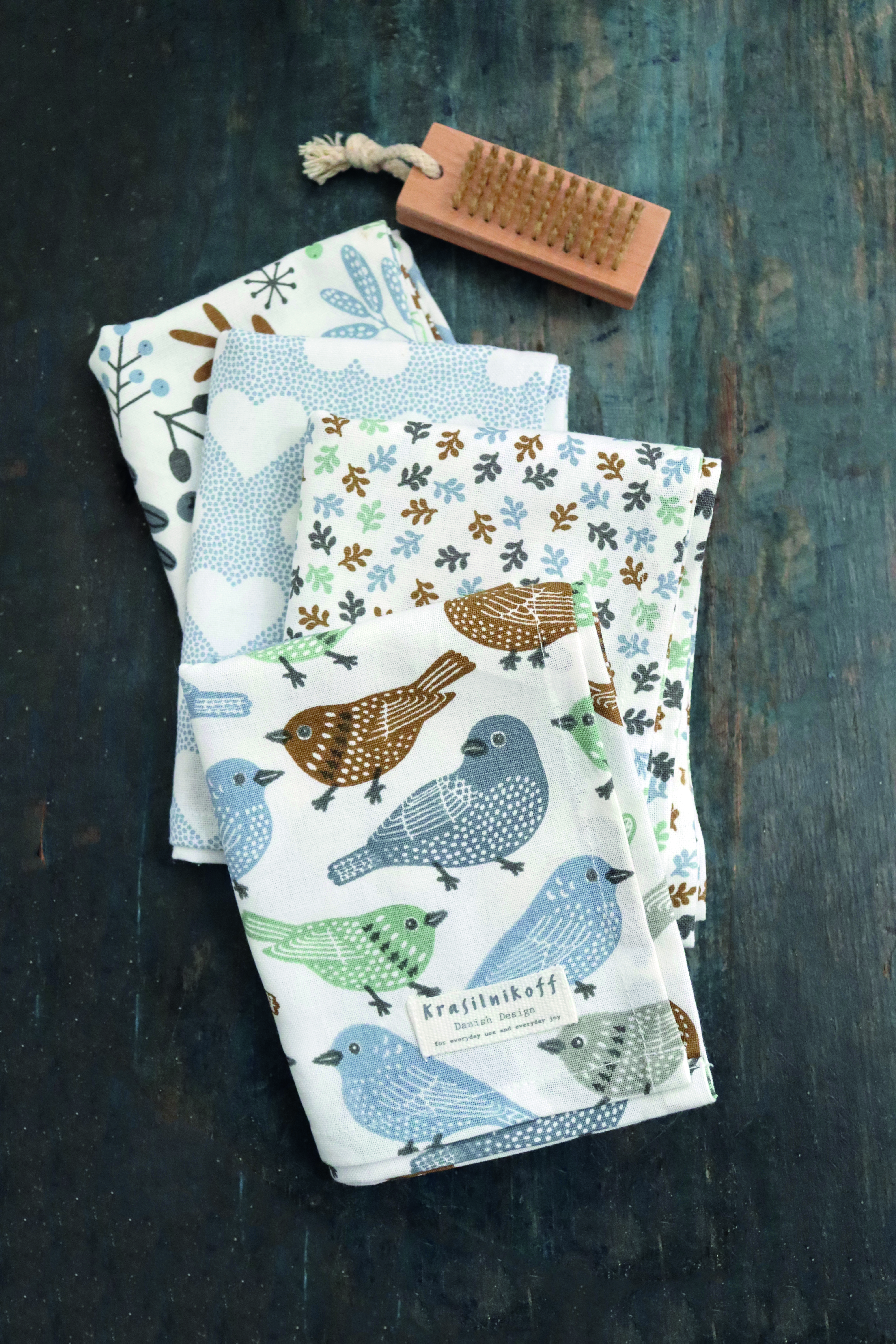 Krasilnikoff Geschirrtuch Sweet birds Teatowel