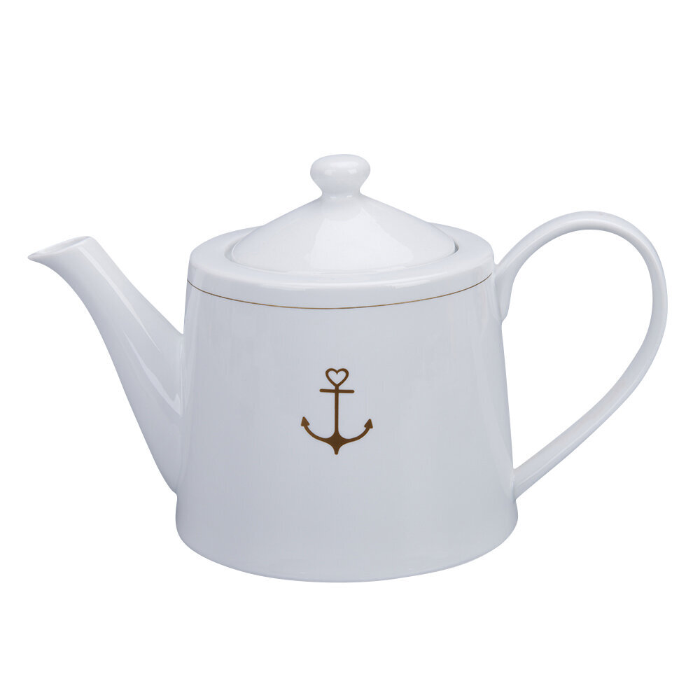 Krasilnikoff Tee/Kaffeekanne Goldener Anker golden anchor